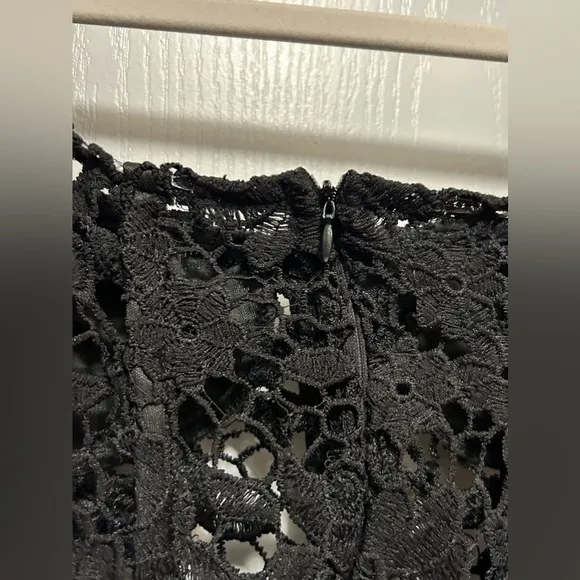 NWT Nutsnbolt black open lattice lace gothic bustier dress Large women’s