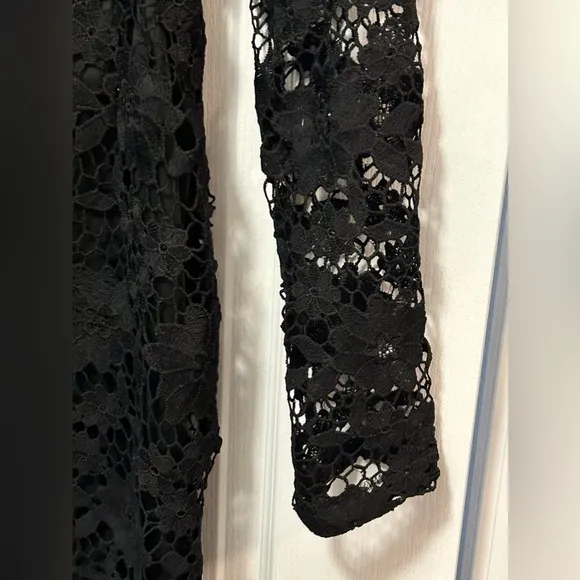 NWT Nutsnbolt black open lattice lace gothic bustier dress Large women’s