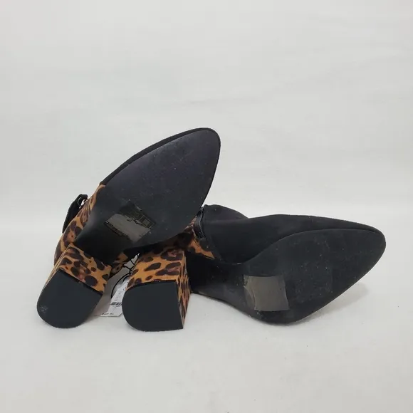 NWT NY &amp; Co Ruby Animal Print Ankle Boots