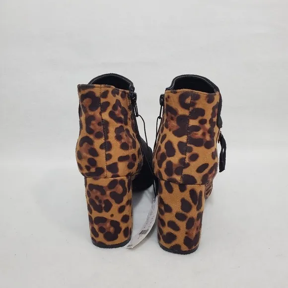 NWT NY &amp; Co Ruby Animal Print Ankle Boots