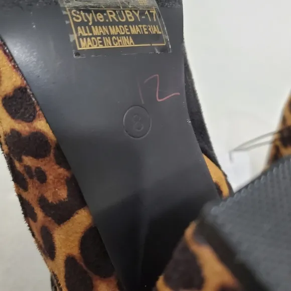 NWT NY &amp; Co Ruby Animal Print Ankle Boots