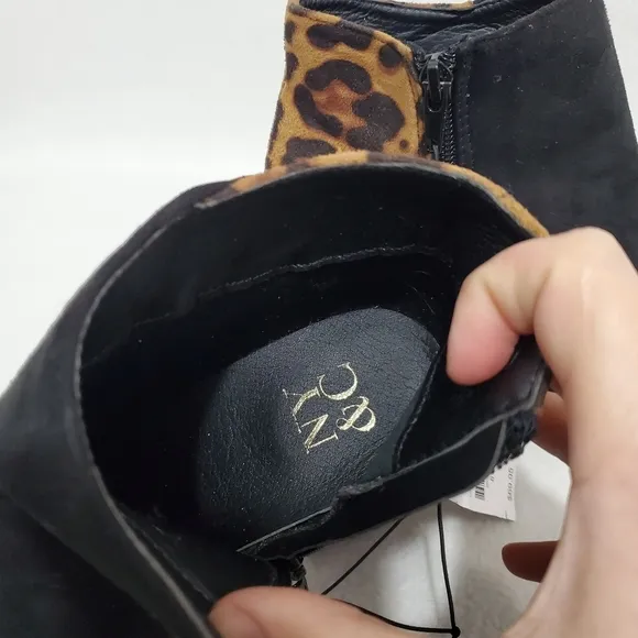 NWT NY &amp; Co Ruby Animal Print Ankle Boots