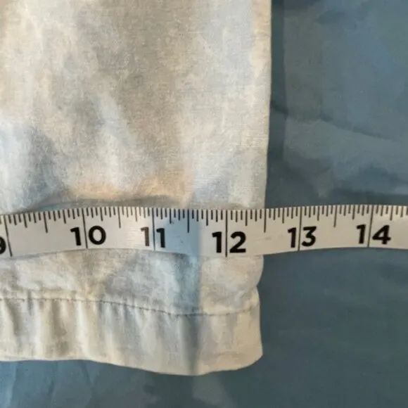 NWT R13 Overalls Cloudy Blue Cropped Overalls Large Wide Leg Cotton