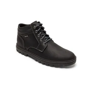 NWT ROCKPORT Mens Black Water And Weather Or Not Leather Boots 10.5 M