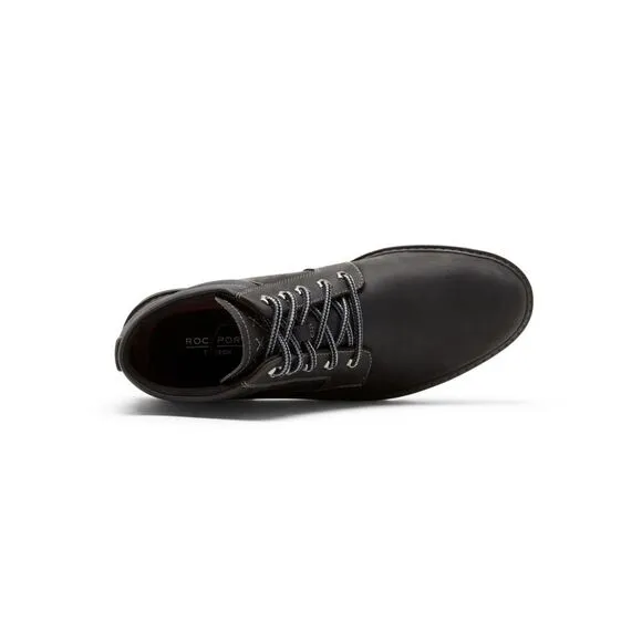 NWT ROCKPORT Mens Black Water And Weather Or Not Leather Boots 10.5 M