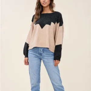 NWT Soft Geo Pattern Sweater