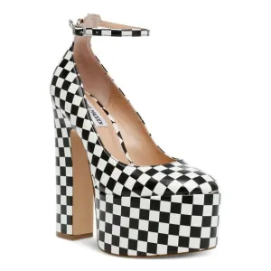 NWT STEVE MADDEN Womens White 2-1/2&quot; Platform Skyrise Pumps Shoes 10 M