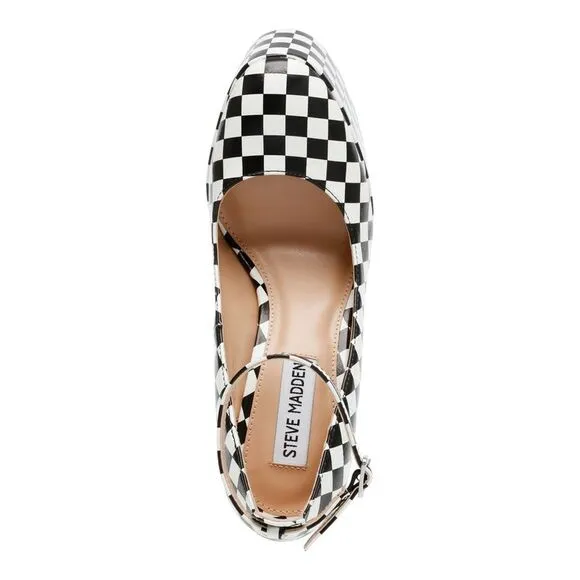 NWT STEVE MADDEN Womens White 2-1/2&quot; Platform Skyrise Pumps Shoes 10 M