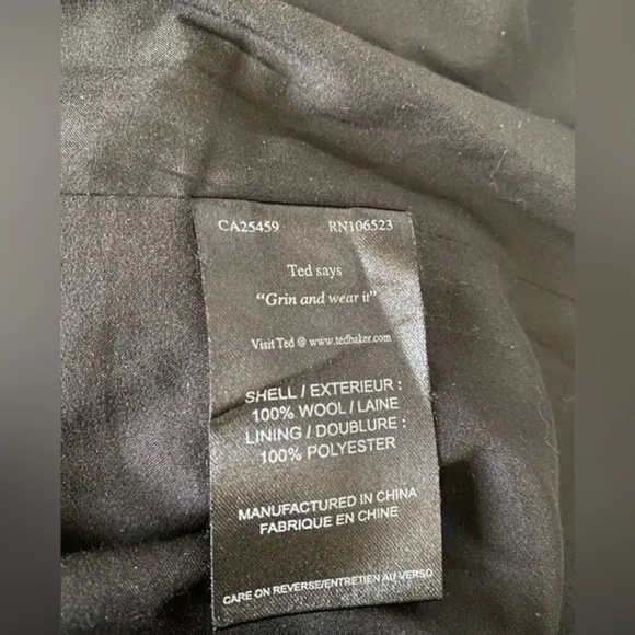 NWT Ted Baker Wool Skirt