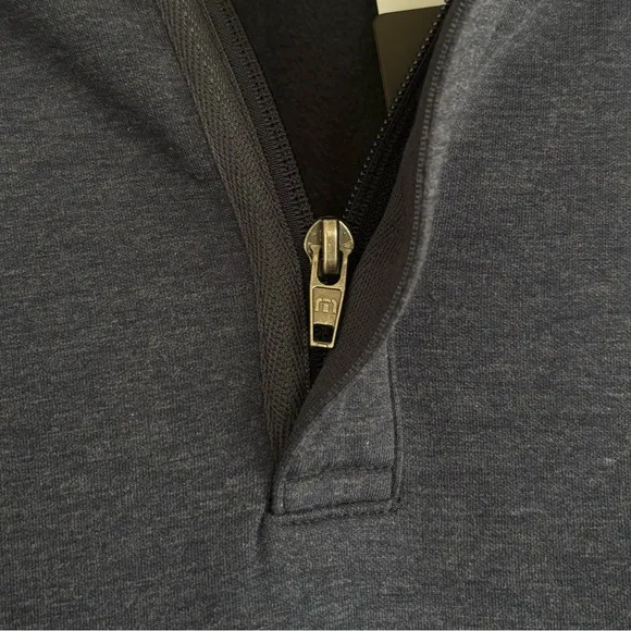 NWT Travis Mathew Cloud Quarter Zip 2.0 Heather Blue Large