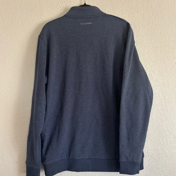 NWT Travis Mathew Cloud Quarter Zip 2.0 Heather Blue Large