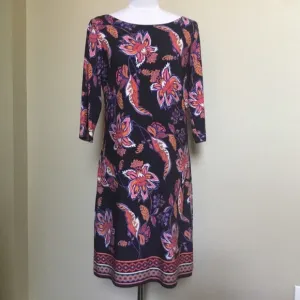 NWT VINCE CAMUTO navy pink floral sheath dress 12