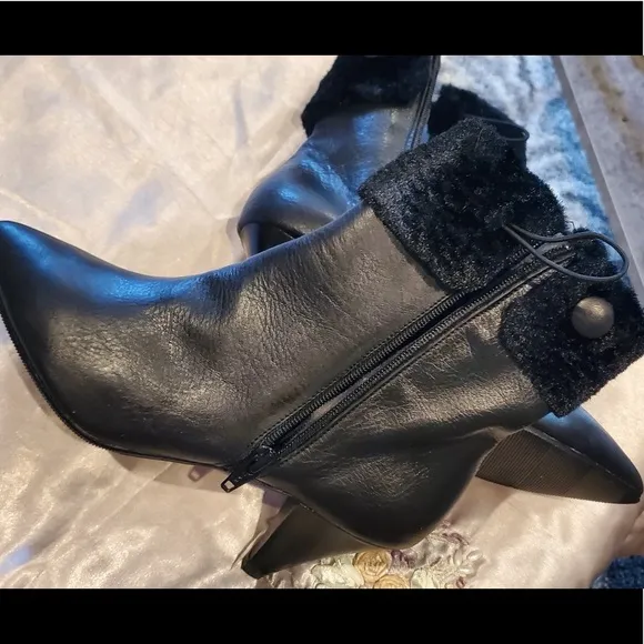 NWT VINTAGE BLACK BRONX by Dumas 38/7.5 made in Italy
