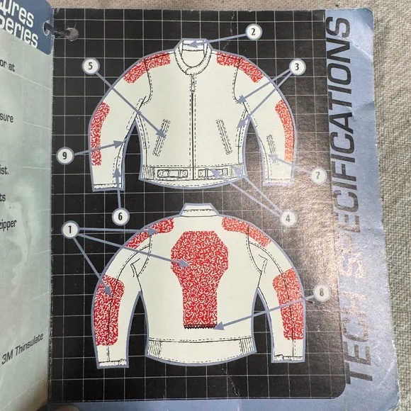 NWT Xpert Sport X-2000 Series Motorcycle Jacket, Size 46