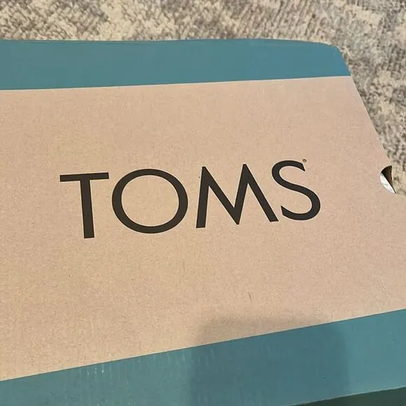 NWT TOMS LAILA TAN SUEDE WEDGE SLINGBACK SUMMER SHOES WOMENS SIZE 9 NEW IN BOX