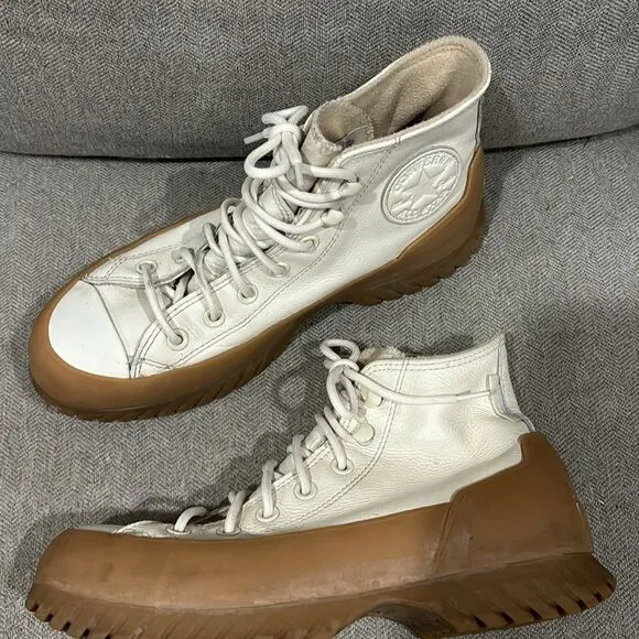 NWT Waterproof Converse Leather Chuck Taylor Lugged 2.0 Counter Climate Platform