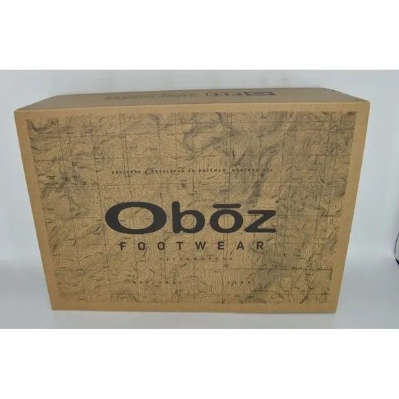 Oboz Footwear Womens Size 8 Sypes Low Nubuck Leather Waterproof Hiking Shoes