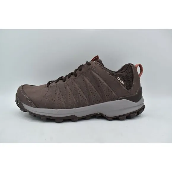 Oboz Footwear Womens Size 8 Sypes Low Nubuck Leather Waterproof Hiking Shoes