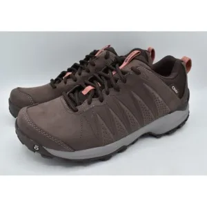 Oboz Footwear Womens Size 8 Sypes Low Nubuck Leather Waterproof Hiking Shoes