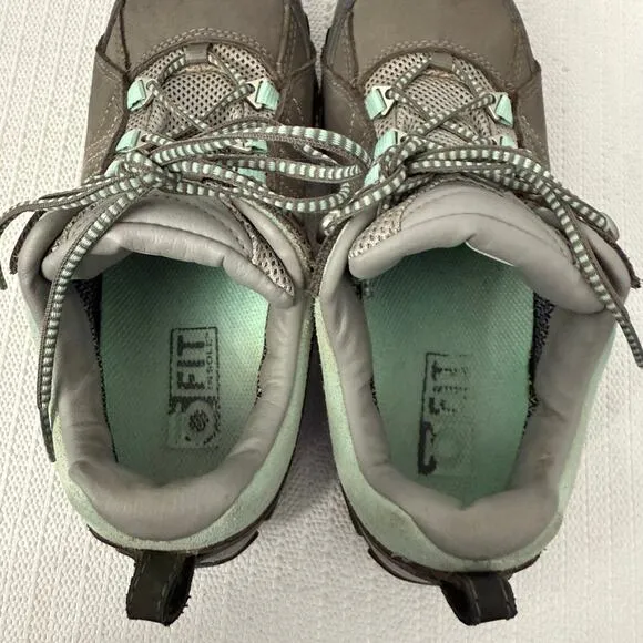 Oboz Sapphire Low Shoes Women's Size 7 BDry Waterproof Hiking Charcoal Sea Glass