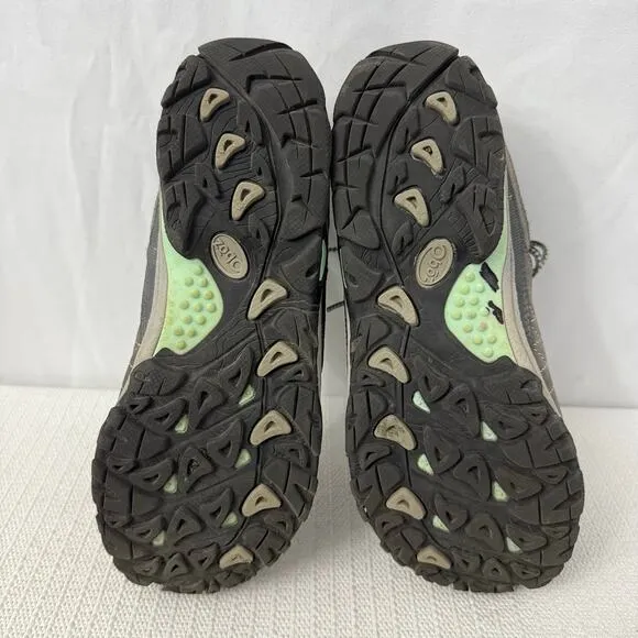 Oboz Sapphire Low Shoes Women's Size 7 BDry Waterproof Hiking Charcoal Sea Glass