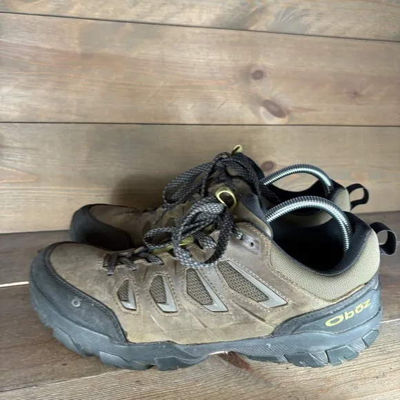 oboz sawtooth X mens size 10 shoes brown leather athletic hiking sneakers
