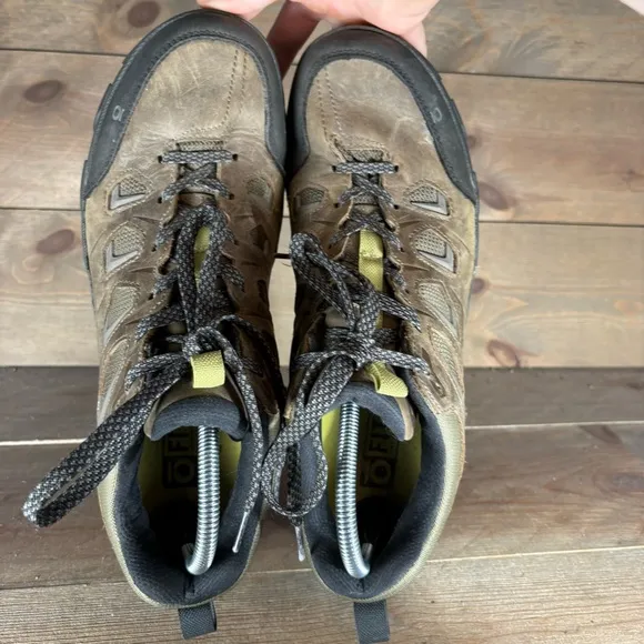 oboz sawtooth X mens size 10 shoes brown leather athletic hiking sneakers