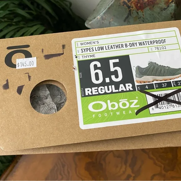 Oboz Sypes Low Leather Waterproof B-Dry Hiking Shoes