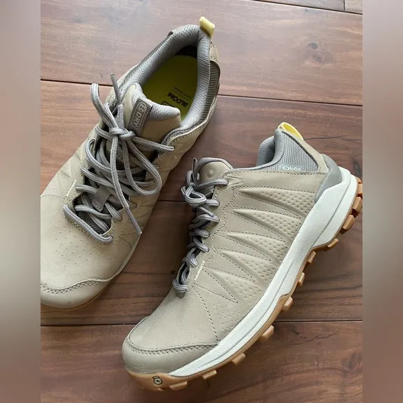 Oboz Sypes Low Leather Waterproof Hiking Shoes Size 7.5
