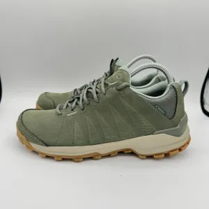 Oboz Sypes Low Leather Waterproof Thyme Hiking Shoe Women Size 8 B-Dry Comfort