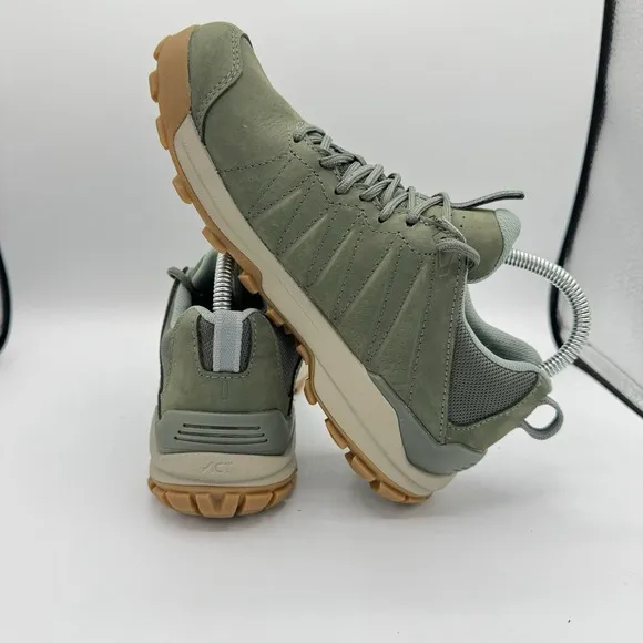 Oboz Sypes Low Leather Waterproof Thyme Hiking Shoe Women Size 8 B-Dry Comfort