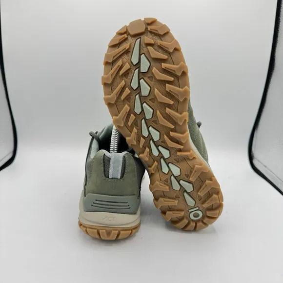 Oboz Sypes Low Leather Waterproof Thyme Hiking Shoe Women Size 8 B-Dry Comfort