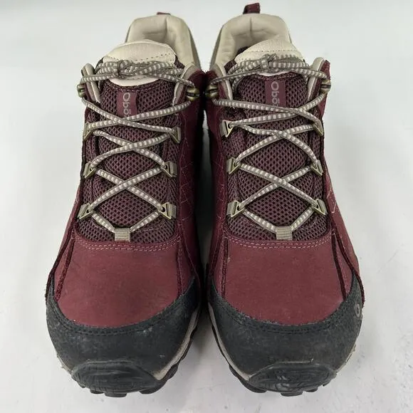 Oboz Women's Sapphire Low Hiking Boot US 11 Burgandy Waterproof Shoes