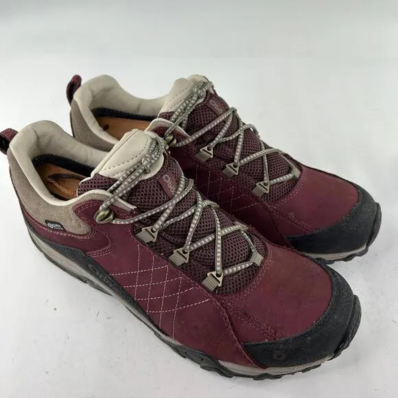 Oboz Women's Sapphire Low Hiking Boot US 11 Burgandy Waterproof Shoes