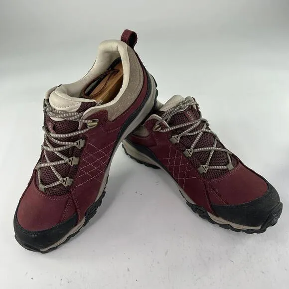 Oboz Women's Sapphire Low Hiking Boot US 11 Burgandy Waterproof Shoes