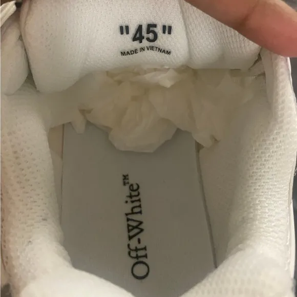 Off-White Athletic Shoes in White and Gray