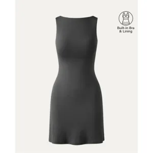 OGLMove Cooling Open Back Bandless Brami Mini Dress - Black Size M