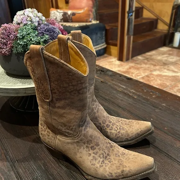 Old Gringo Loepardito Print Cowboy Boots