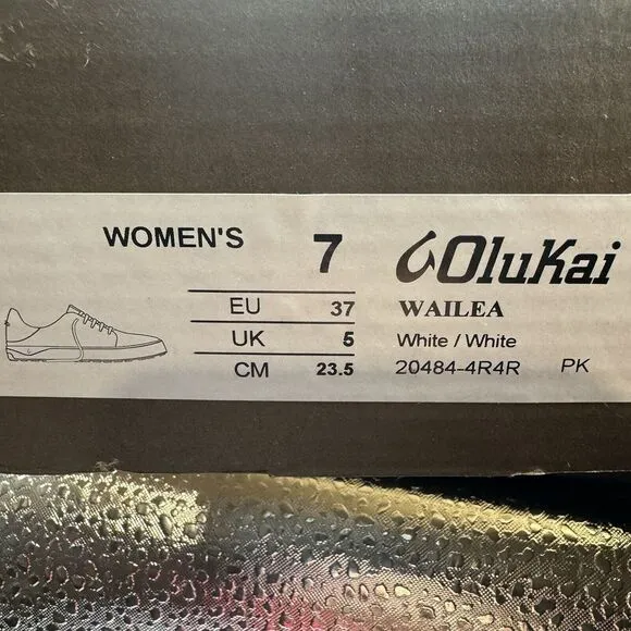OluKai Golf Wailea Women's Spikeless Waterproof Golf Shoes Size 7 New