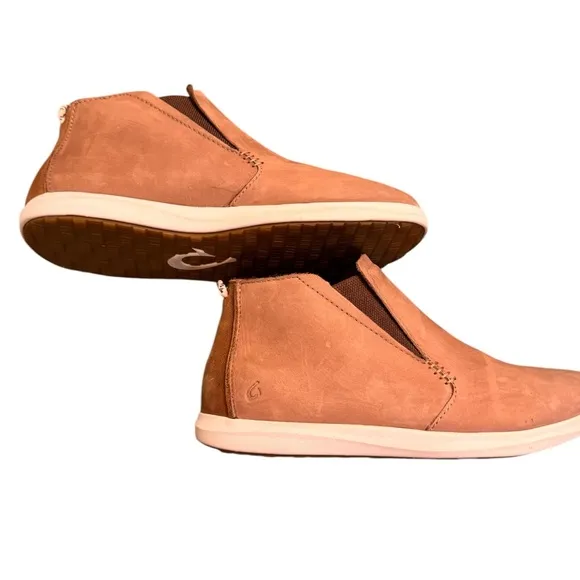 Olukai Hawai‘iloa Manu Hope Taupe Boots Booties Waterproof Size (7.5-) 8 in EUC