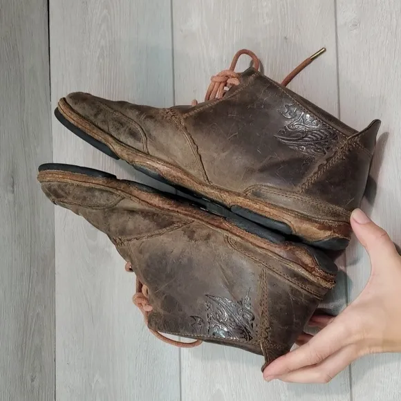 Olukai Mens Kamuela High Ankle Top Leather Boots shoes sz 11.5