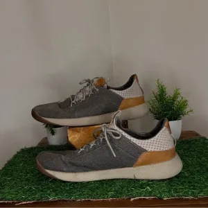 Olukai Stylish Gray and Tan Men's Shoes Size11