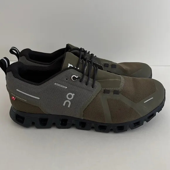 On Cloud 5 Waterproof Running Shoes Olive Green CloudTec Womens Size 9