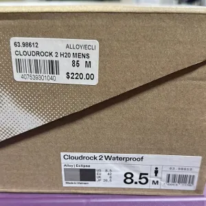 On Cloudrock 2 Waterproof Men's Shoes - Alloy Eclipse