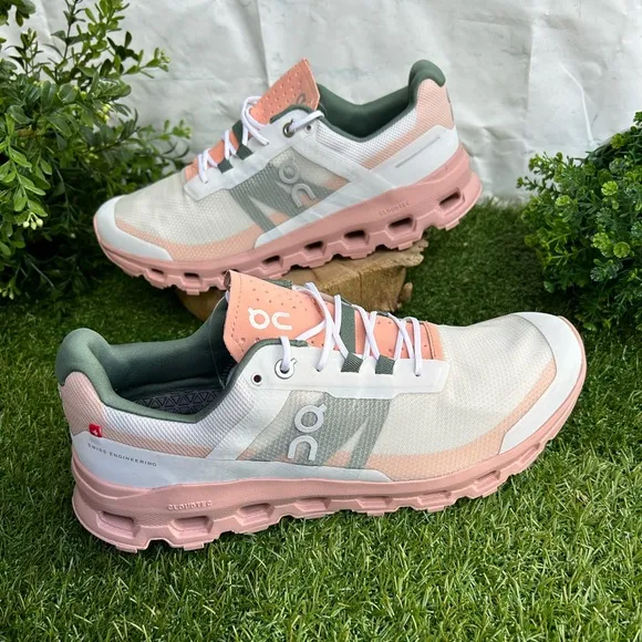 On Cloudvista Women TrailRunning Shoes Trail Running shoes Frost Rose New 10.5