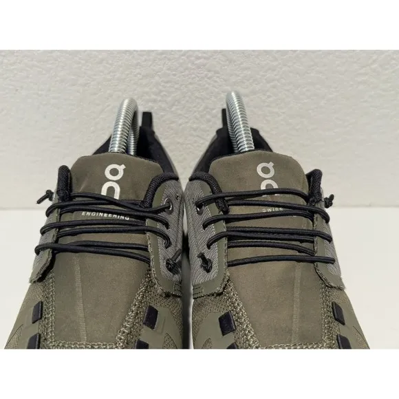 On Running Cloud Waterproof Men Sz 7 Women 8.5 Running Shoes Sneaker Olive Green