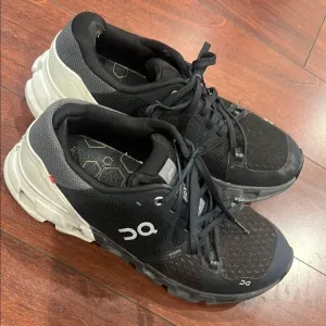 On Running Women’s Black and White Running Shoes