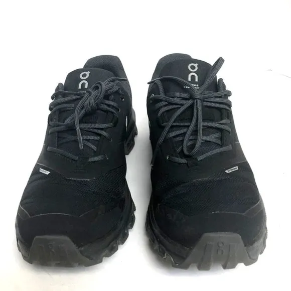 On Womens Cloudventure Waterproof Running Shoe Black Size 6M