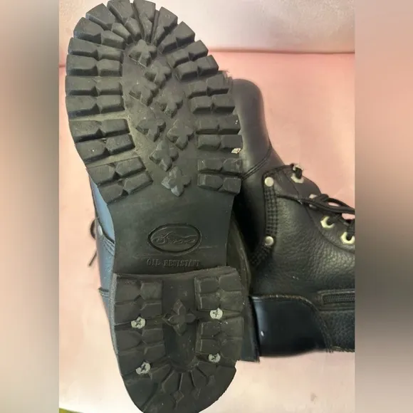 Orange County Choppers Black Leather Motorcycle Boots