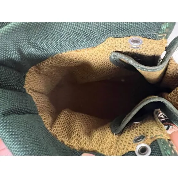 Orvis Boots Mens Size 9‎ Wading Fly Fishing Ankle Felt Sole Leather Canvas Brown